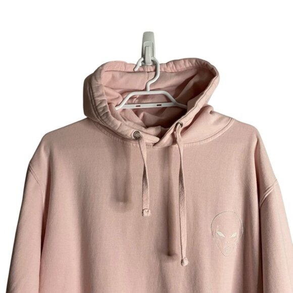 RIPNDIP Unisex Pink Graphic Alien "We Out Here" Cozy Casual Sweatshirt Hoodie - Picture 2 of 10